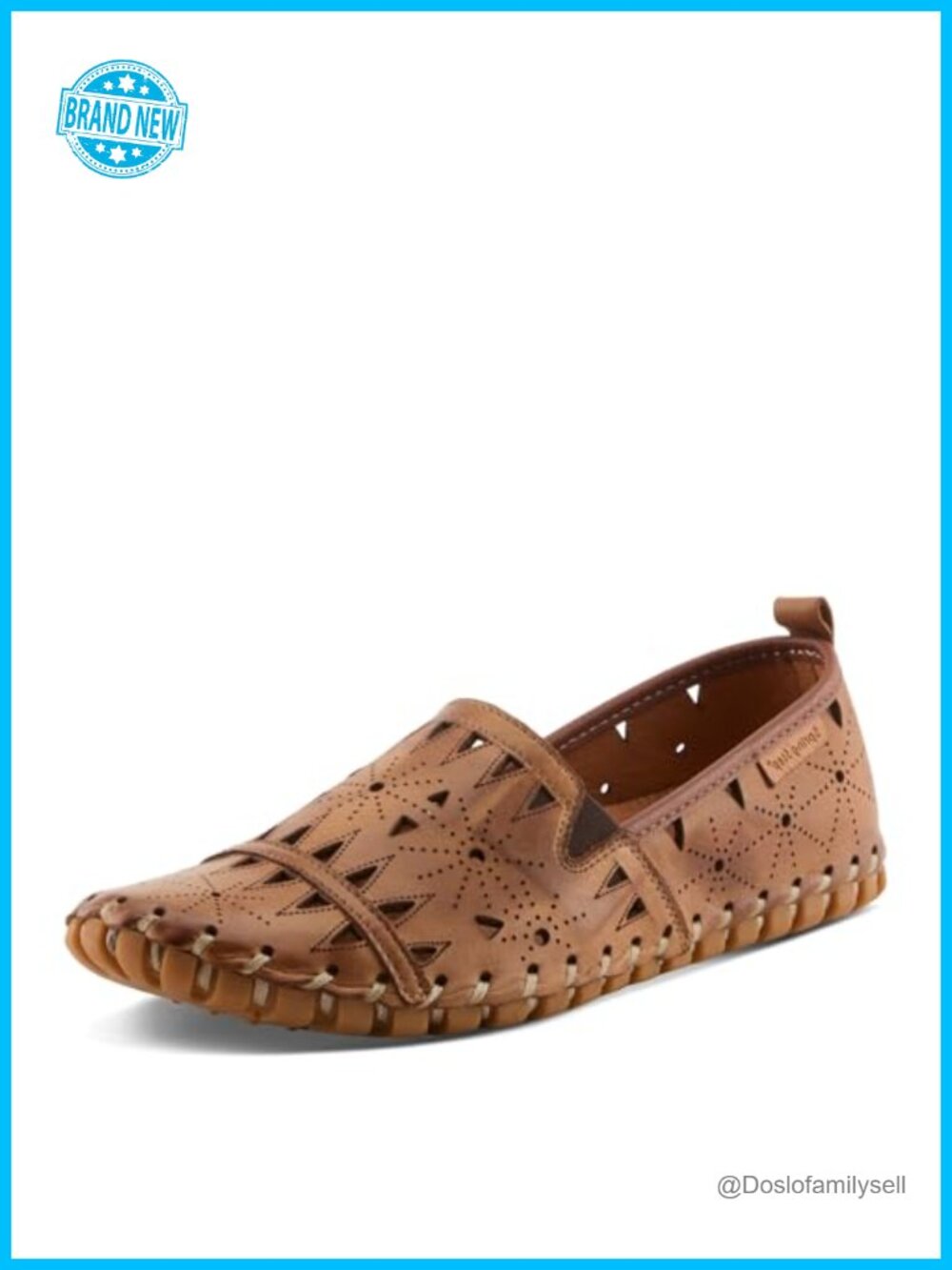 Leather Slip On Loafers Removable Insole Comfort Women's